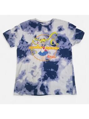Sailor Moon Kawaii Anime Graphic Tie-Dye T-Shirt Medium
